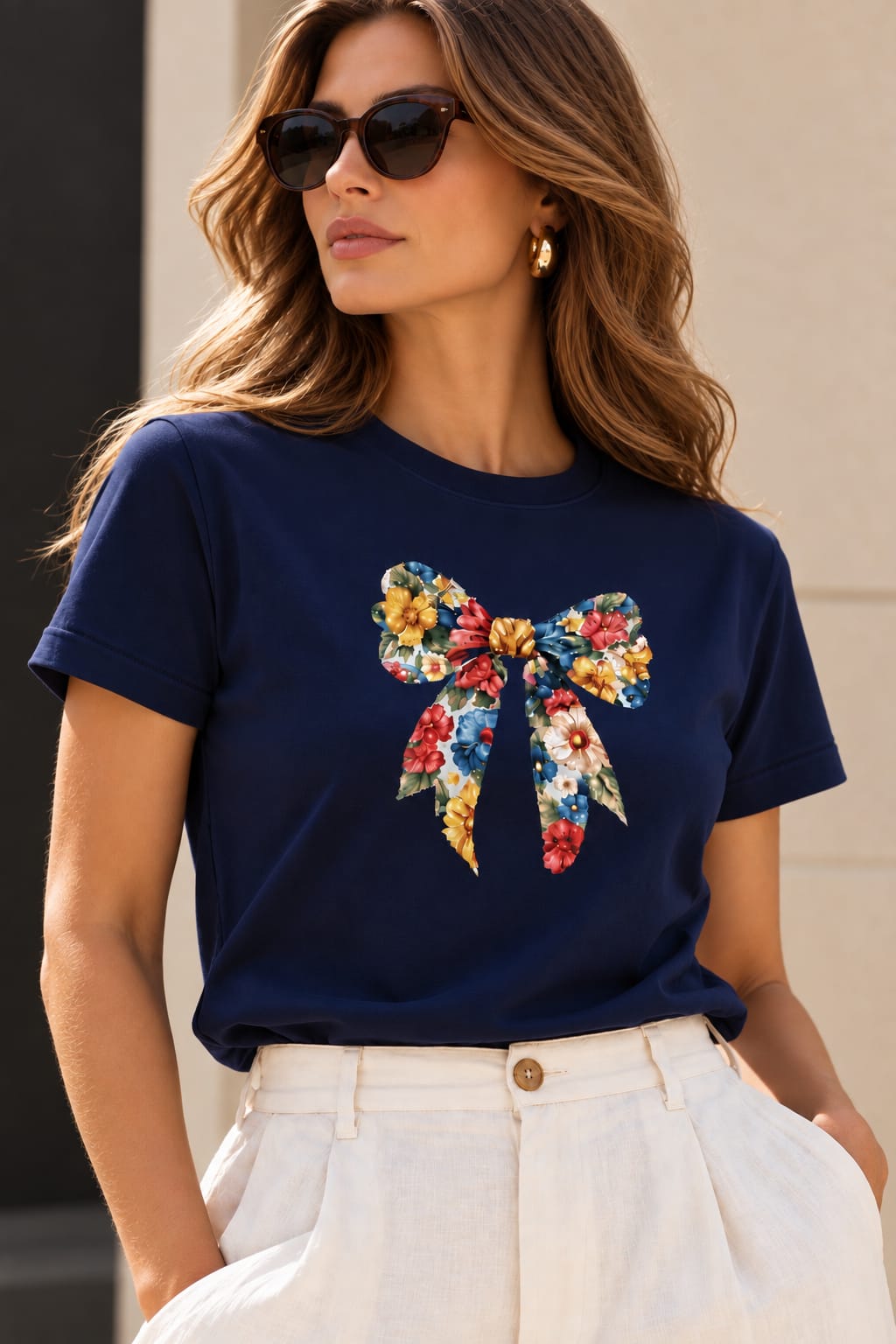 Camiseta laço de fita